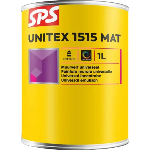 [10107640] SPS 1515 Unitex Mat Muurverf (Wit (P), 1 L)