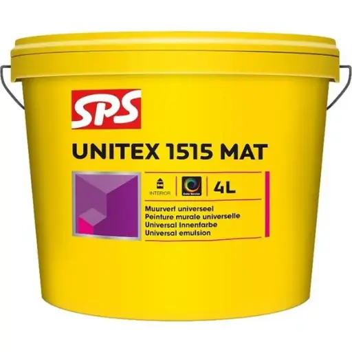 [10107712] SPS 1515 Unitex Mat Muurverf (Wit (P), 4 L)