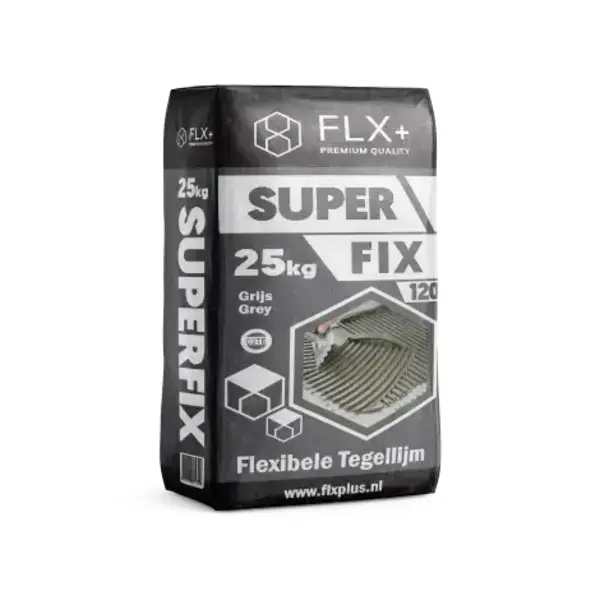FLX+ Superfix 120 Flexibele Tegellijm C2TE Grijs 25kg