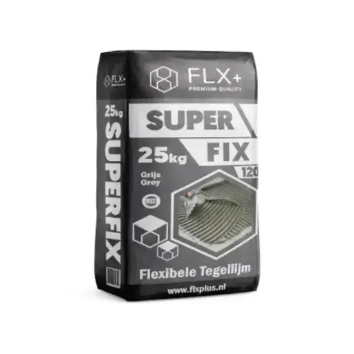 [FLX120] FLX+ Superfix 120 Flexibele Tegellijm C2TE Grijs 25kg