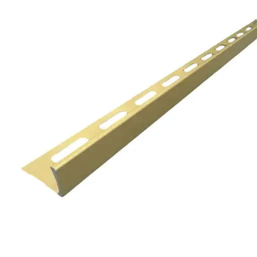 [AP526] Maxifix Aluminium Tegelprofiel - 270cm (8 mm, Geborsteld Goud)