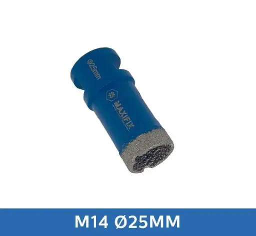 [DB025] Maxifix Diamant Tegelboor Droog M14 (25 mm)