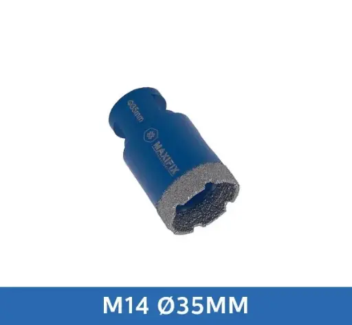 [DB035] Maxifix Diamant Tegelboor Droog M14 (35 mm)