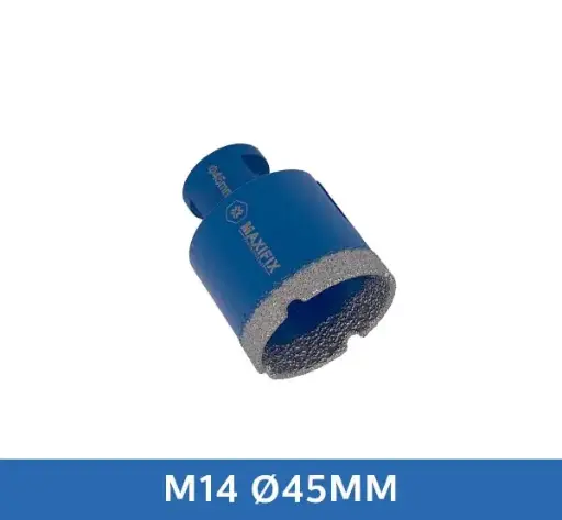 [DB045] Maxifix Diamant Tegelboor Droog M14 (45 mm)