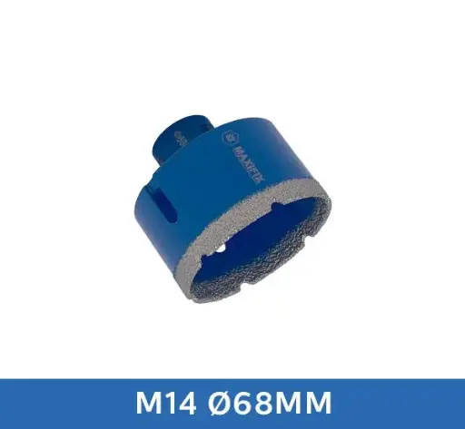 [DB068] Maxifix Diamant Tegelboor Droog M14 (68 mm)