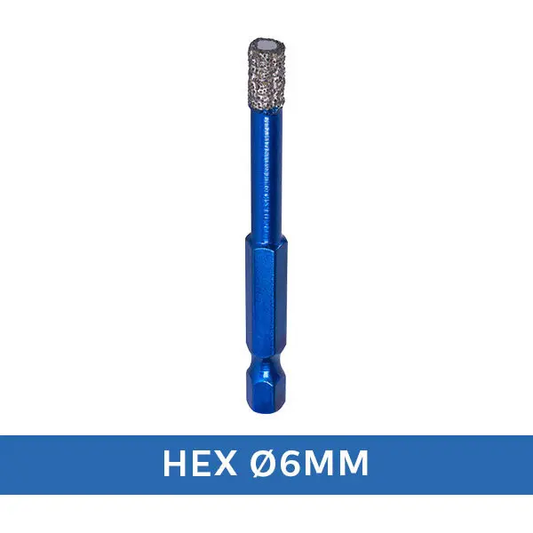 Maxifix Diamant Tegelboor Droog HEX