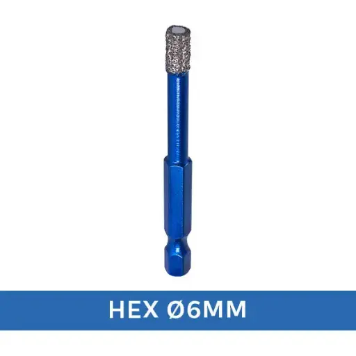 [HDB006] Maxifix Diamant Tegelboor Droog HEX (6 mm)