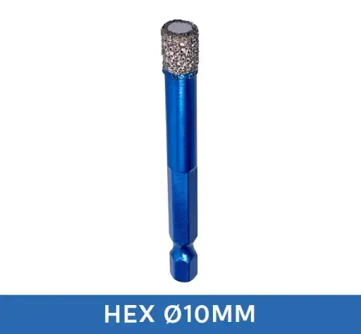 [HDB010] Maxifix Diamant Tegelboor Droog HEX (10 mm)