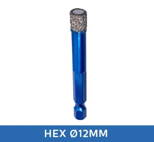 [HDB012] Maxifix Diamant Tegelboor Droog HEX (12 mm)