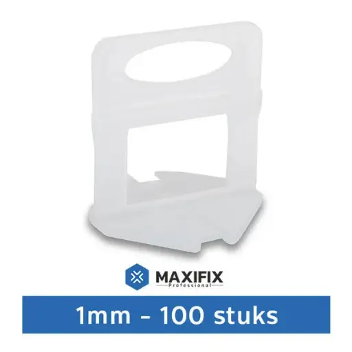 [CL1-100] Maxifix Levelling Clips (1 mm, 100 Stuks)